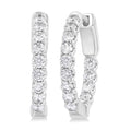 Inside-Out Diamond Round Hoop Earrings