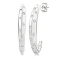 Mosaic Half Hoop Fashion Earrings