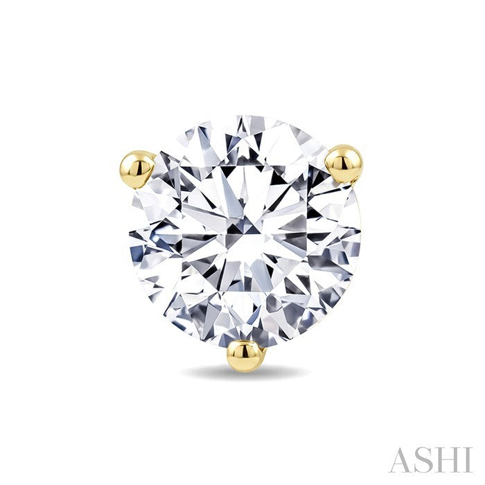 1 1/4 Ctw Round Cut Diamond Martini Stud Earrings in 14K Yellow Gold