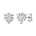 3/4 Ctw Round Cut Diamond Martini Stud Earrings in 14K White Gold