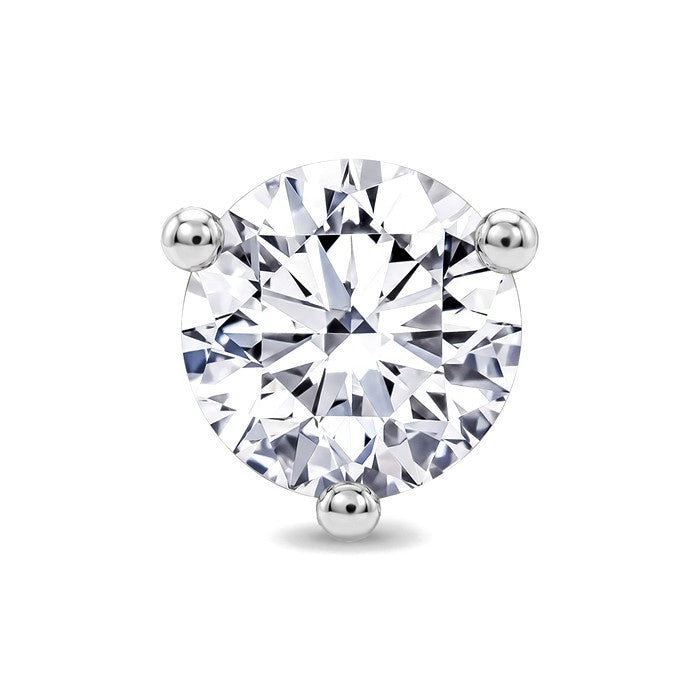 3/4 Ctw Round Cut Diamond Martini Stud Earrings in 14K White Gold