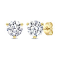 3/4 Ctw Round Cut Diamond Martini Stud Earrings in 14K Yellow Gold
