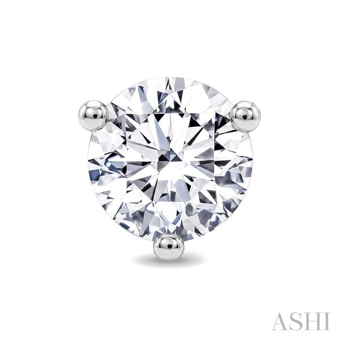 3/4 Ctw Round Cut Diamond Martini Stud Earrings in 14K White Gold