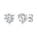 5/8 Ctw Round Cut Diamond Martini Stud Earrings in 14K White Gold