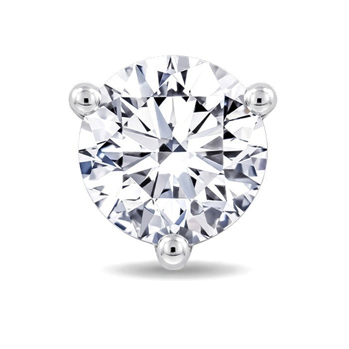 1/2 Ctw Round Cut Diamond Martini Stud Earrings in 14K White Gold