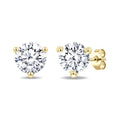 1/2 Ctw Round Cut Diamond Martini Stud Earrings in 14K Yellow Gold