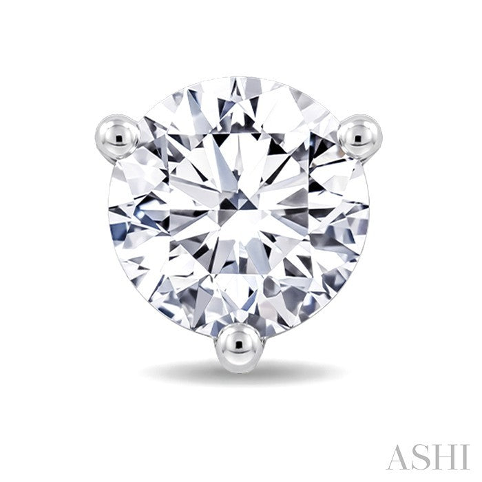 1/2 Ctw Round Cut Diamond Martini Stud Earrings in 14K White Gold