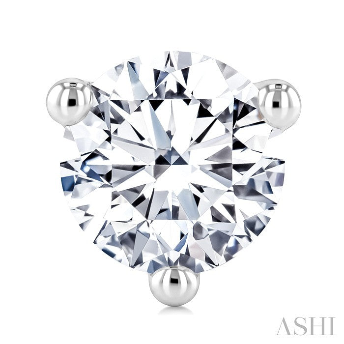 3/8 Ctw Round Cut Diamond Martini Stud Earrings in 14K White Gold
