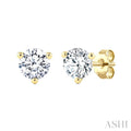 1/3 Ctw Round Cut Diamond Martini Stud Earrings in 14K Yellow Gold