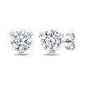 1/4 Ctw Round Cut Diamond Martini Stud Earrings in 14K White Gold