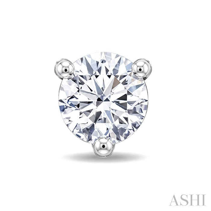 1/4 Ctw Round Cut Diamond Martini Stud Earrings in 14K White Gold