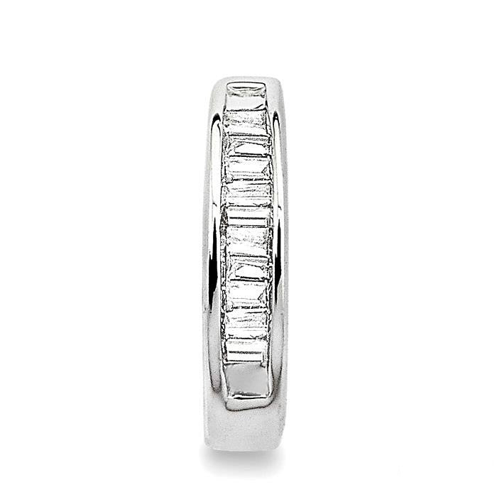 Baguette Diamond Huggie Earrings
