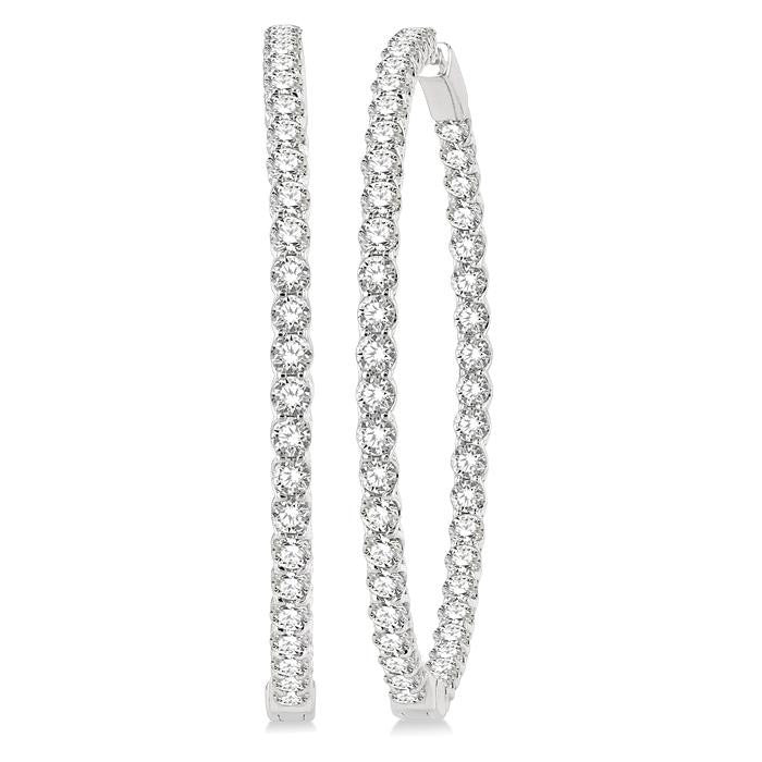 Inside-Out Diamond Hoop Earrings