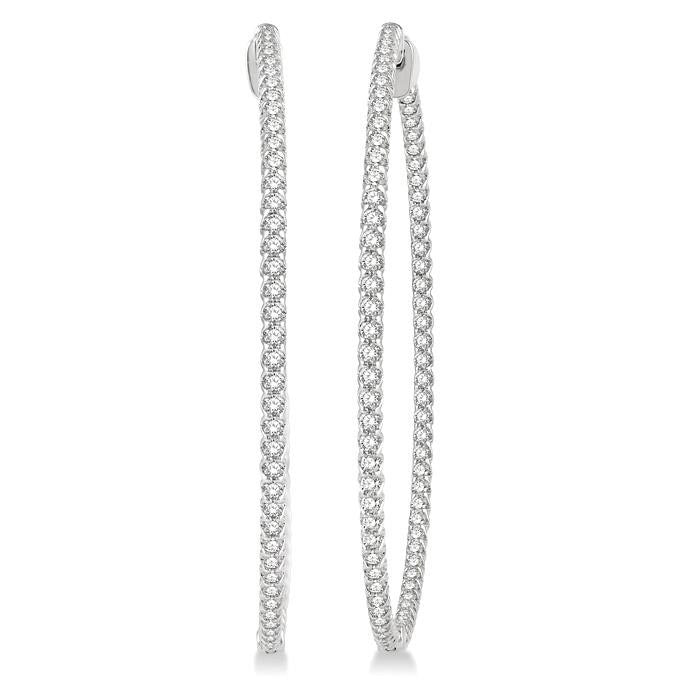 Inside-Out Diamond Hoop Earrings