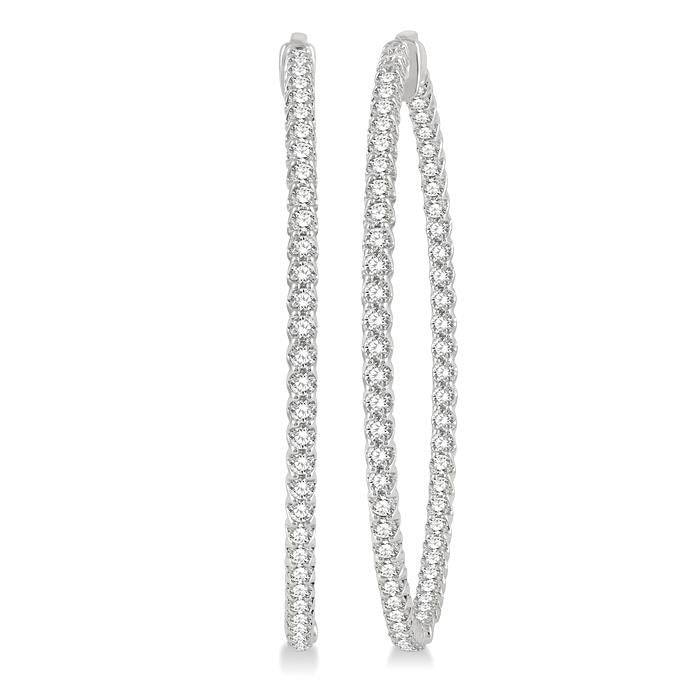 Inside-Out Diamond Hoop Earrings
