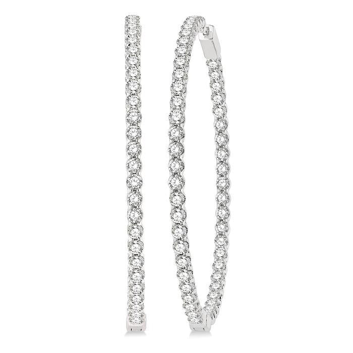 Inside-Out Diamond Hoop Earrings