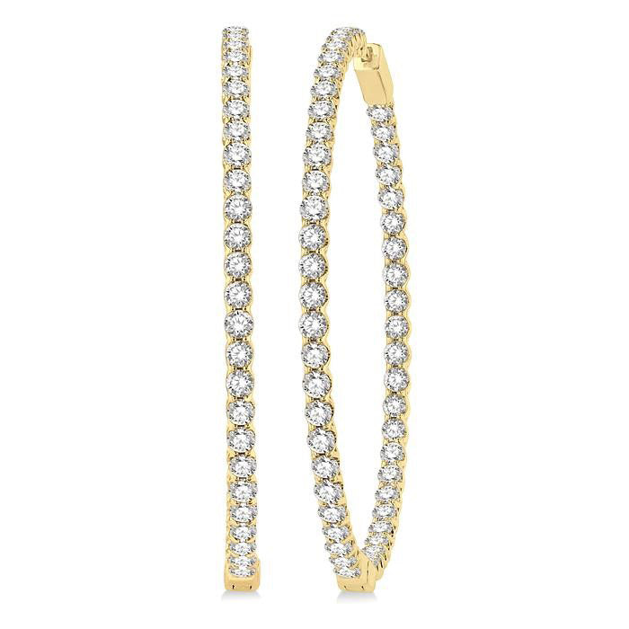 Inside-Out Diamond Hoop Earrings