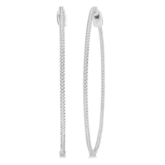 Inside-Out Diamond Hoop Earrings