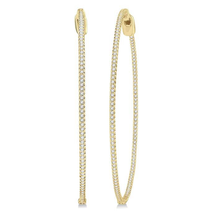 CaSolLin IsXeAe 14K White Gold Diamond Earrings