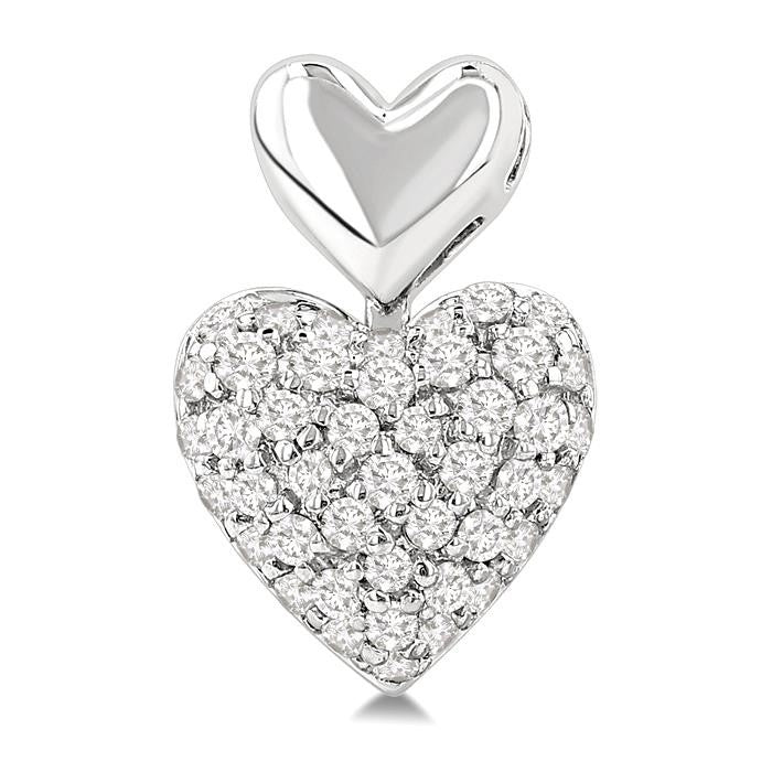 RaAeVel 14K White Gold Diamond Pave Earrings