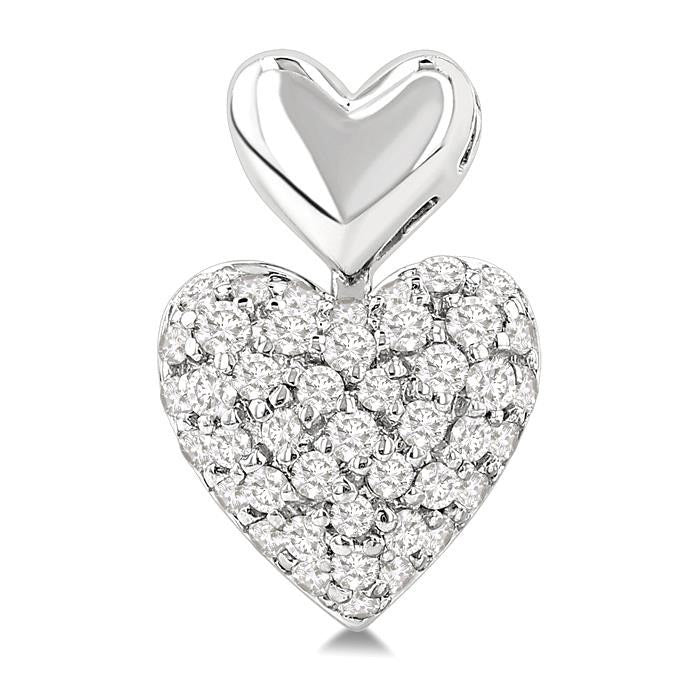 RaAeVel 14K White Gold Diamond Pave Earrings