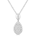 Aurora Couture Pave-Set Pear Shape Diamond Fashion Pendant