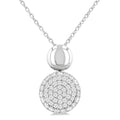 Fen Fable Pave-Set Round Shape Diamond Fashion Pendant