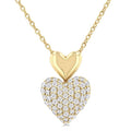 Poise Tempest Pave-Set Heart Shape Diamond Fashion Pendant