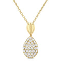 Kestrel Echo Pave-Set Pear Shape Diamond Fashion Pendant