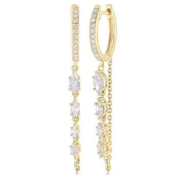Journey Diamond Fashion Chain Earrings