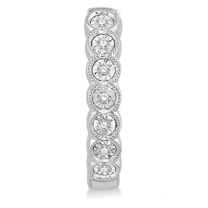 Diamond Hoop Earrings