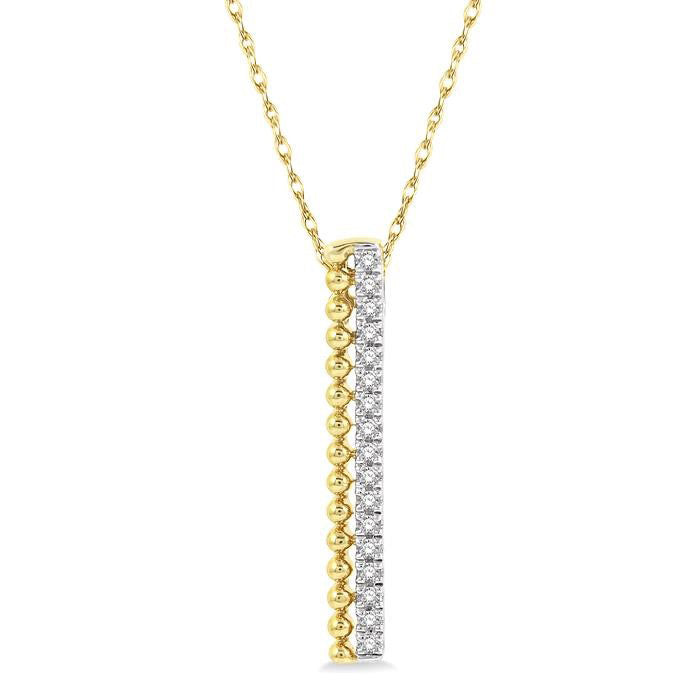Tivoli Lyric Vertical Bar Diamond Pendant