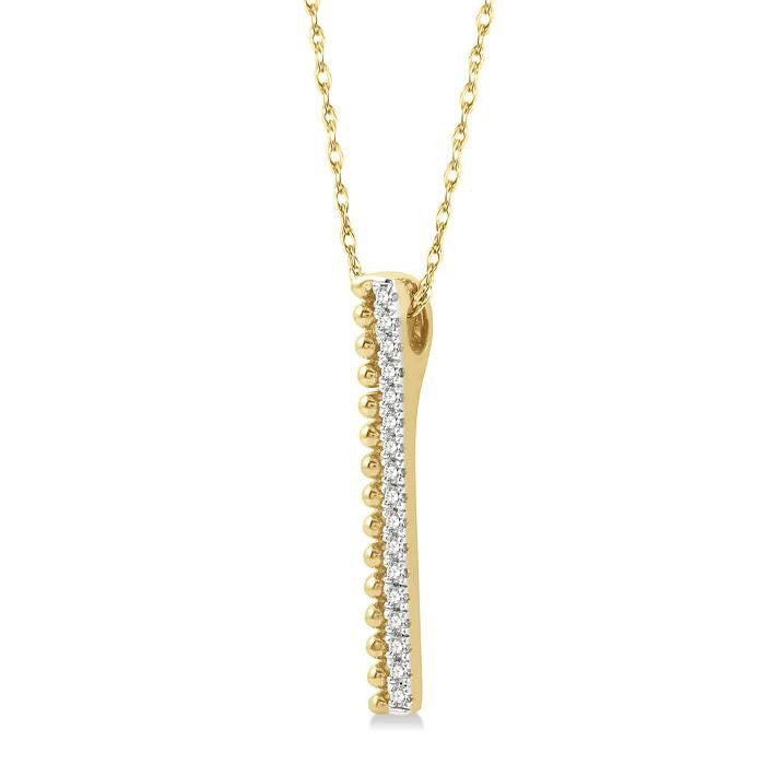 Tivoli Lyric Vertical Bar Diamond Pendant