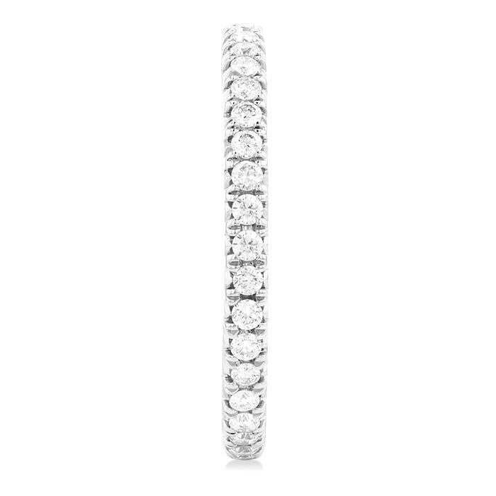 Inside-Out Diamond Half Hoop Earrings