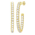 Inside-Out Diamond Half Hoop Earrings