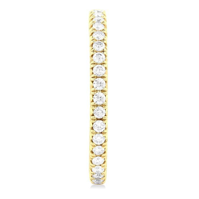 Inside-Out Diamond Half Hoop Earrings