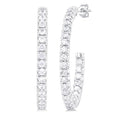 Inside-Out Diamond Half Hoop Earrings