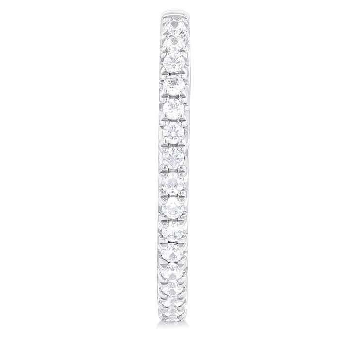 Inside-Out Diamond Half Hoop Earrings