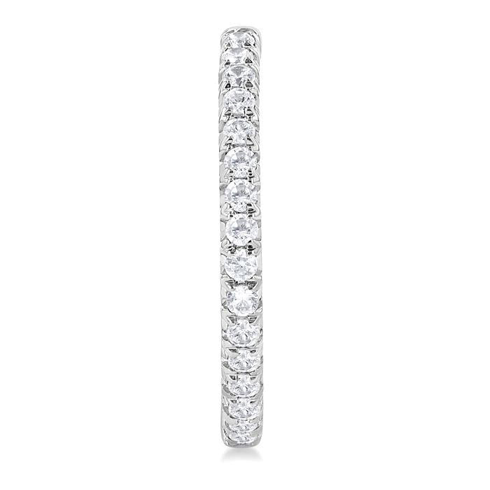 Inside-Out Diamond Half Hoop Earrings