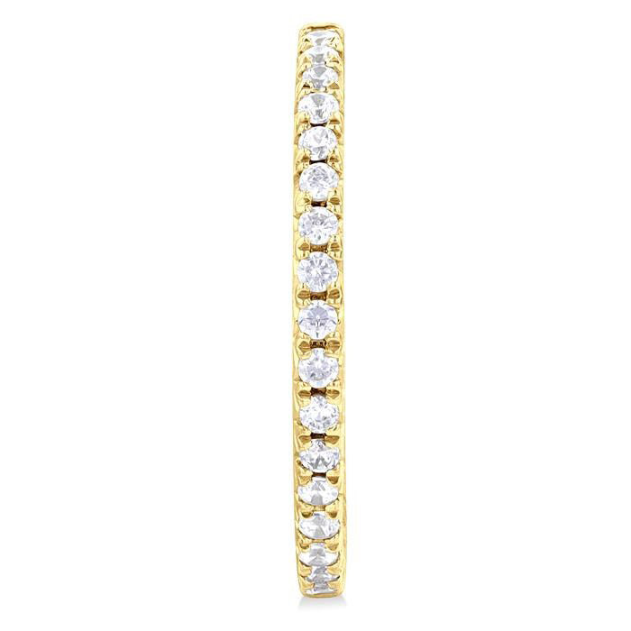 Inside-Out Diamond Half Hoop Earrings