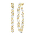 Diamond Fashion Hoop Earrings
