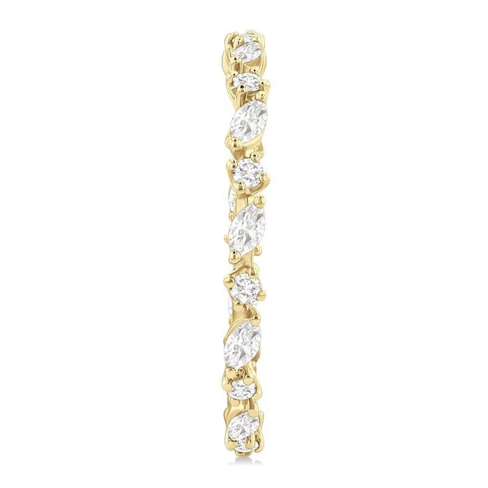 Diamond Fashion Hoop Earrings