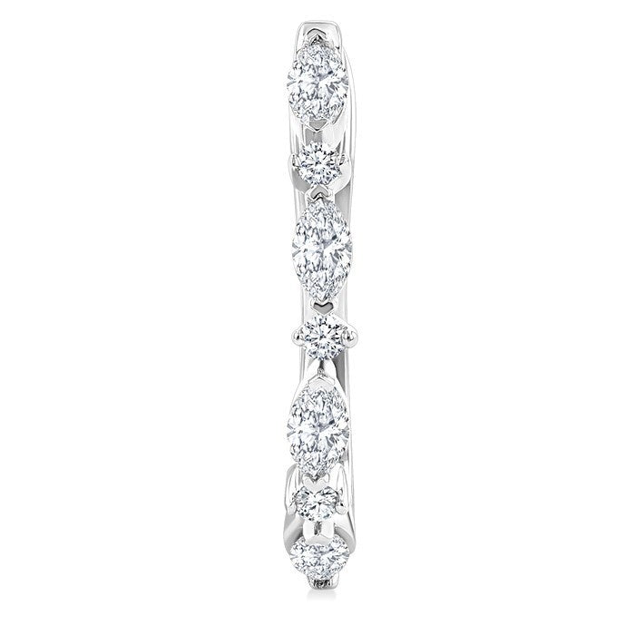 Diamond Fashion Hoop Earrings