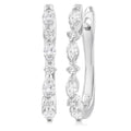 Diamond Fashion Hoop Earrings