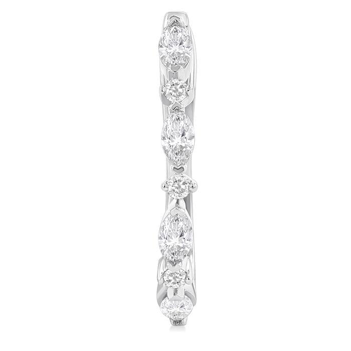 Diamond Fashion Hoop Earrings