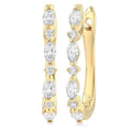 Diamond Fashion Hoop Earrings