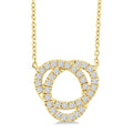 1/4 Ctw Trinity Round Cut Diamond Fashion Pendant With Chain in 10K Yellow Gold