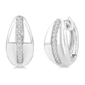 Bold Diamond Fashion Hoop Earrings