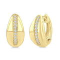 Bold Diamond Fashion Hoop Earrings