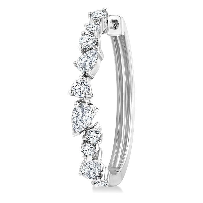RaCelAr VioPhoEl 14K White Gold Diamond Fashion Earrings